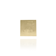 Load image into Gallery viewer, 10K YELLOW GOLD SOLDER SHEET 1 DWT 1-1/2 GRAMS PLATE REPAIR JEWELRY SOLDERING