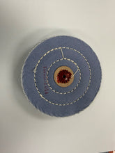 Load image into Gallery viewer, 5" X 40 PLY BERRY PURPLE BUFF WHEEL FOR PLATINUM POLISHING MADE IN USA