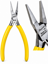 Load image into Gallery viewer, GERMAN STEEL 4-1/2" FLAT NOSE PLIER SMOOTH JAWS BOX JOINT HIGH QUALITY PLIERS