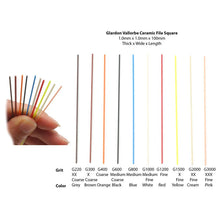 Load image into Gallery viewer, GLARDON VALLORBE CERAMIC Fiber Files Square 1mm x 1mm W/ HOLDER