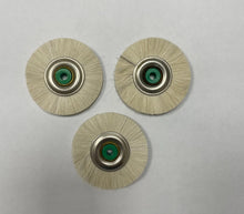 Load image into Gallery viewer, 2" INCH LATHE SUPER SOFT WHITE BRISTLES POLISHING BRUSH CLEANING PACK OF 3