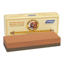 Load image into Gallery viewer, NORTON INDIA OIL STONE COMBINATION GRIT ABRASIVE BENCHSTONE - 6" x 2" x 1"