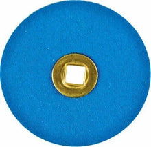 Load image into Gallery viewer, ZIRCONIA BRASS CENTER SANDING DISC PLATINUM 7/8" COARSE, MEDIUM, FINE BX/50