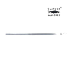 Load image into Gallery viewer, GLARDON-VALLORBE SWISS Needle File 3-Square 10cm Cut # 0 LA2407