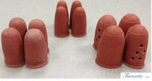 Load image into Gallery viewer, TORY Natural Rubber Finger Tips Pads Cots Size 11,12,13, & 14 (1 Dz) Thumb Guard