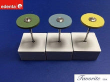 Load image into Gallery viewer, EDENTA CERAGLOSS™ Diamond 1" Diameter Silicone Rubber Wheels For Carbide Polish Set of 3