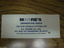 Load image into Gallery viewer, MOORE'S DENTAL JEWELERS Separating Discs 3/4" X .025 Double Cutting 100/Box