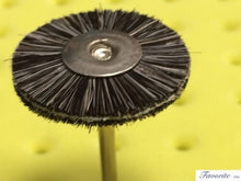 Load image into Gallery viewer, MOUNTED COTTON & SOFT GREY GOAT HAIR COMBINATION BRISTLE BRUSH POLISHING PACKAGE