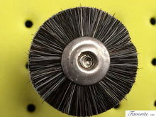 Load image into Gallery viewer, MOUNTED COTTON & SOFT GREY GOAT HAIR COMBINATION BRISTLE BRUSH POLISHING PACKAGE