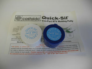 CASTALDO® QUICK-SIL Two Part RTV Silicone Putty (Soft and Firm) Kit 3.5oz (100g)