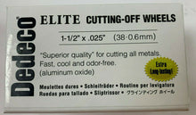 Load image into Gallery viewer, DEDECO ELITE ALUMINUM Oxide Separating Discs Cutting-Off Wheel 1-1/2" 100/Bx