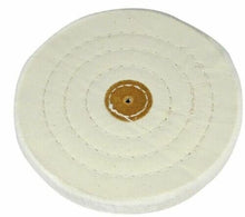 Load image into Gallery viewer, 5" POLISHING WHITE MUSLIN Buff Wheel For Jewelers Gold and Silver