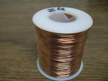 Load image into Gallery viewer, COPPER WIRE PURE Solid 24 Gauge 1 Lb Spool For Electroplating Soldering 0.511mm