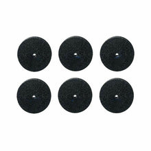 Load image into Gallery viewer, EVE GERMANY SILICONE Rubber Square Edge Polishing Wheel Black Medium Grit 6 Each