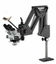 Load image into Gallery viewer, Meiji EMZ-5 MICROSCOPE w/ GRS® Tools Acrobat Stand &amp; Optia Led Light
