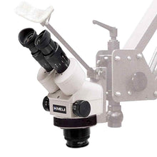 Load image into Gallery viewer, MEIJI EMZ-5 MICROSCOPE Complete Set W/ Grs Acrobat Stand 003-630 & Led Light