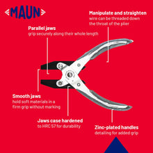 Load image into Gallery viewer, MAUN PARALLEL PLIER 5" (125mm) Flat Nose Smooth Jaws 4870-125