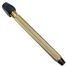 Load image into Gallery viewer, BRASS PIN VISE 9cm Long W/2 Collets Round Nut Hollow Handle