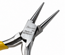 Load image into Gallery viewer, GERMAN STEEL ROUND NOSE PLIER 4-1/2" SMOOTH JAWS  BOX JOINT HIGH QUALITY PLIERS
