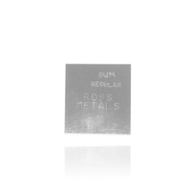 Load image into Gallery viewer, 8K WHITE GOLD SOLDER SHEET 1 DWT 1-1/2 GRAMS PLATE REPAIR JEWELRY SOLDERING
