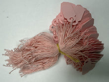 Load image into Gallery viewer, ARCH CROWN PLASTIC TAGS W/ STRING #907 - 3/8" X 13/16" - BX/1000
