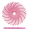 DEDECO SUNBURST 5/8" RADIAL DISCS - 48PCS PINK PUMICE- EXTRA FINE