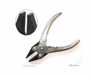 MAUN PARALLEL PLIERS FLAT SERRATED NOSE JAWS COMPOUND ACTION 140mm