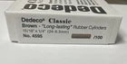 Load image into Gallery viewer, DEDECO CLASSIC BROWN RUBBER CYLINDERS 15/16&quot; X 1/4&quot;- 100/bx - 4595
