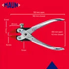 Load image into Gallery viewer, MAUN CLAMPING PARALLEL PLIER WITH PLASTIC JAW INSERTS 160 MM 4802-160
