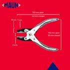 MAUN SOFT NYLON PLASTIC JAWS FLAT NOSE PARALLEL PLIER 140 mm 4874-140