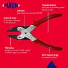 MAUN THIN JAWS PARALLEL PLIER 160 MM 4880-160