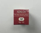 Load image into Gallery viewer, ADALOX 7/8" PIN HOLE SANDING DISC-COARSE MEDIUM OR FINE BX/100

