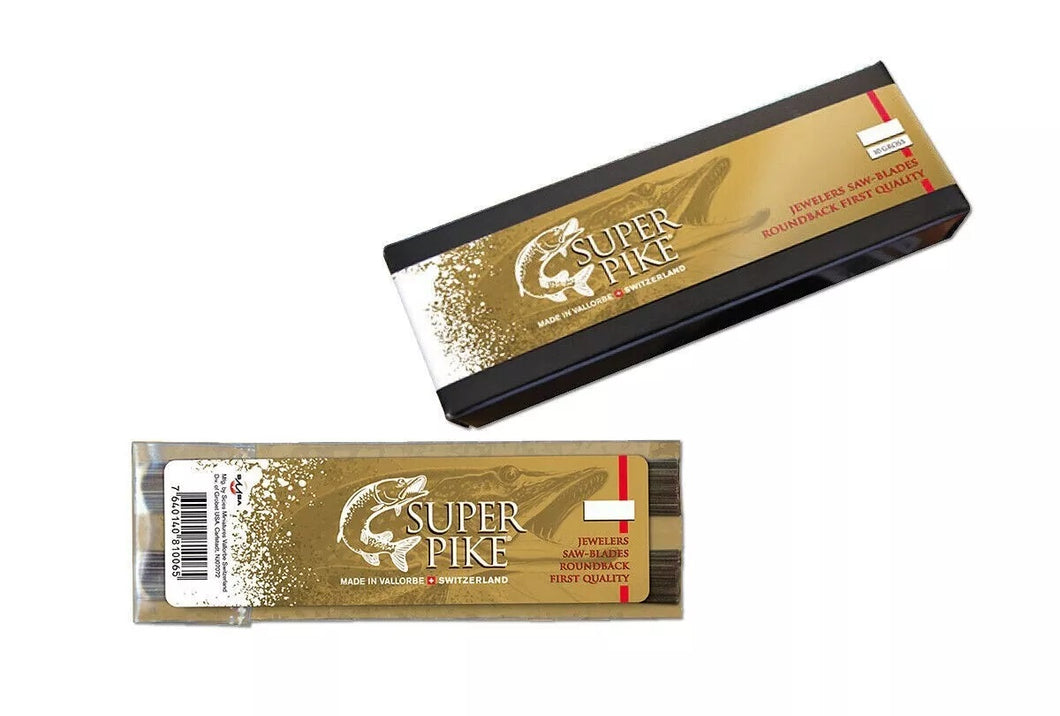 SUPER PIKE® JEWELERS SAW BLADES  #4/0 SWISS MADE 144 PIECES
