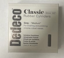 Load image into Gallery viewer, DEDECO CLASSIC GREY RUBBER CYLINDERS 15/16&quot; X 1/4&quot;- 100/bx - 4591

