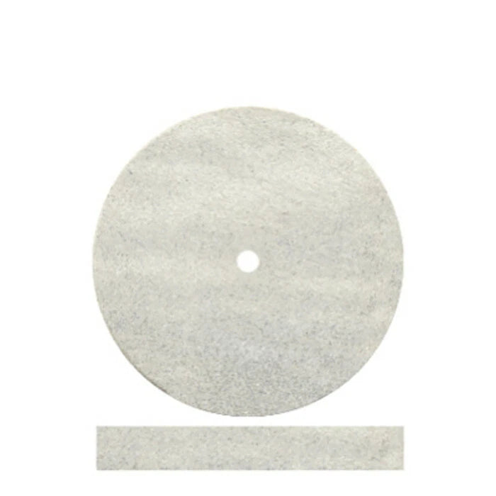 DEDECO RUBBER POLISHING WHEELS WHITE FLEXIES SQUARE EDGE ULTRA FINE 5009 7/8x1/8 25PCS