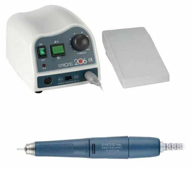 SAESHIN STRONG 206 MICROMOTOR FORWARD/REVERSE 45,000 RPM JEWELER WOOD DENTAL