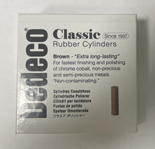 Load image into Gallery viewer, DEDECO CLASSIC BROWN RUBBER CYLINDERS 15/16&quot; X 1/4&quot;- 100/bx - 4595
