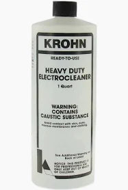 KROHN LIQUID ELECTROCLEANER PLATING CLEANING SOLUTION ONE QUART READY TO USE