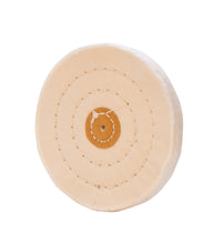 Load image into Gallery viewer, 5" POLISHING WHITE MUSLIN Buff Wheel For Jewelers Gold and Silver
