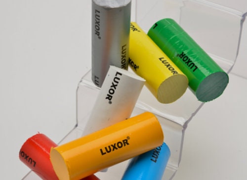 LUXOR POLISH KIT red, white, yellow, orange, grey, green compound
