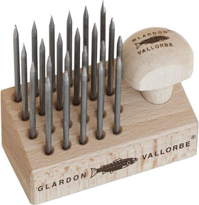 GLARDON-VALLORBE SWISS diamond setting beading tools set of 23 jewelry beaders