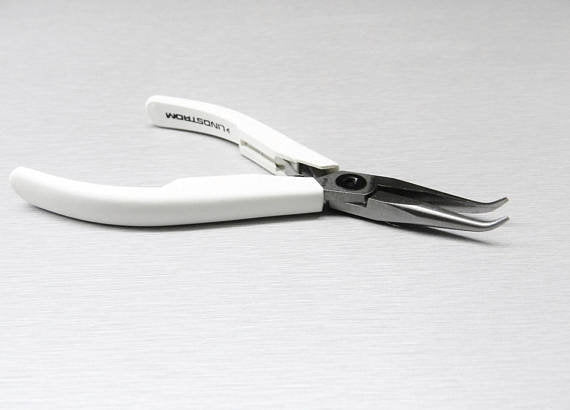 LINDSTROM 7892 Pliers 60 Degree Bent Nose Tip Pliers Supreme Line Jewelry