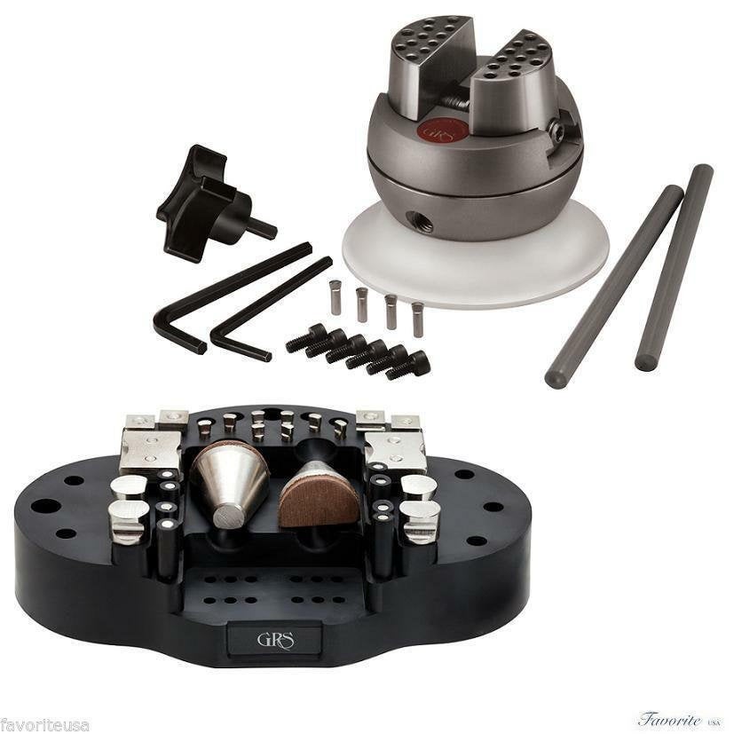 GRS Tools 003-684 MicroBlock Ball Vise with Accessory Set, 30 Pieces