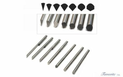 GRS® Tools C-Max Carbide Graver Rff Point Knife Gravers 30 45 60 75 90 105 120 Degree Angle
