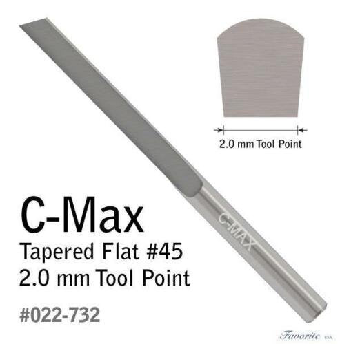 GRS Tools C-Max Carbide Tapered Flat Gravers # 38,39,40,41,42,43 44,45
