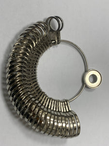 Finger Metal Gauge Precision Wedding Ring Sizer 1 To 15 1/2 Diestruck Half Sizes