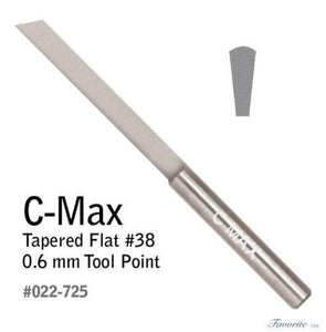 GRS Tools C-Max Carbide Tapered Flat Gravers # 38,39,40,41,42,43 44,45