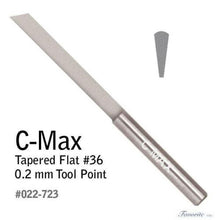 Load image into Gallery viewer, GRS Tools C-Max Carbide Tapered Flat Gravers # 38,39,40,41,42,43 44,45
