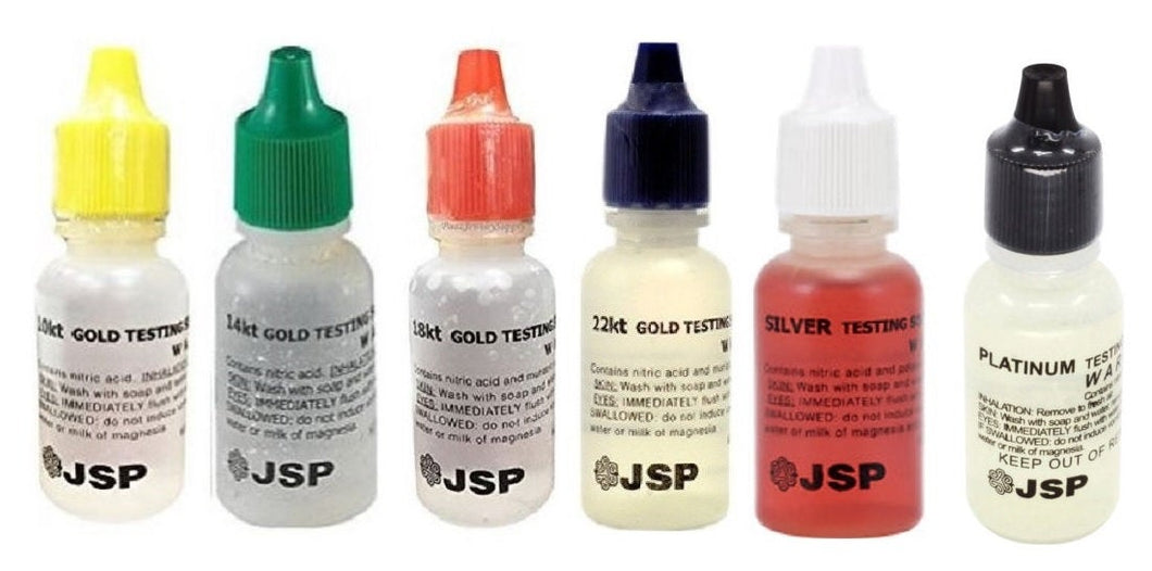 Gold Testing Kit 10k 14k 18k 22k Silver Platinum Acid With Test Stone