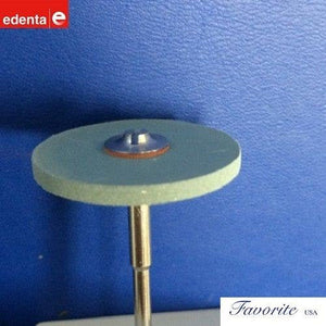 EDENTA CERAGLOSS™ Diamond 1" Diameter Silicone Rubber Wheels For Carbide Polish Set of 3